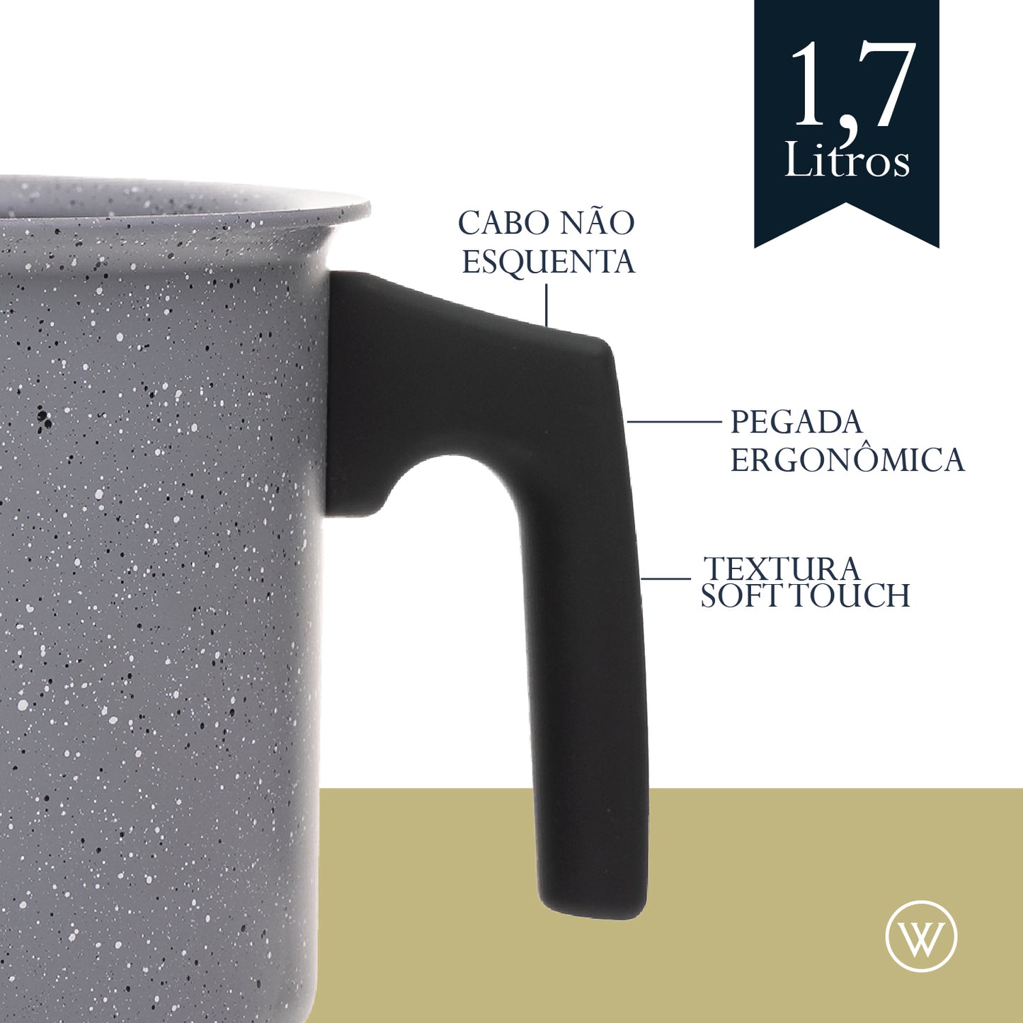 Leiteira de Indução em Alumínio com Revestimento Cerâmico - Wolff