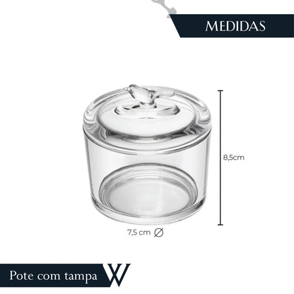 Pote de Cristal Ecológico com Tampa Bird - Wolff