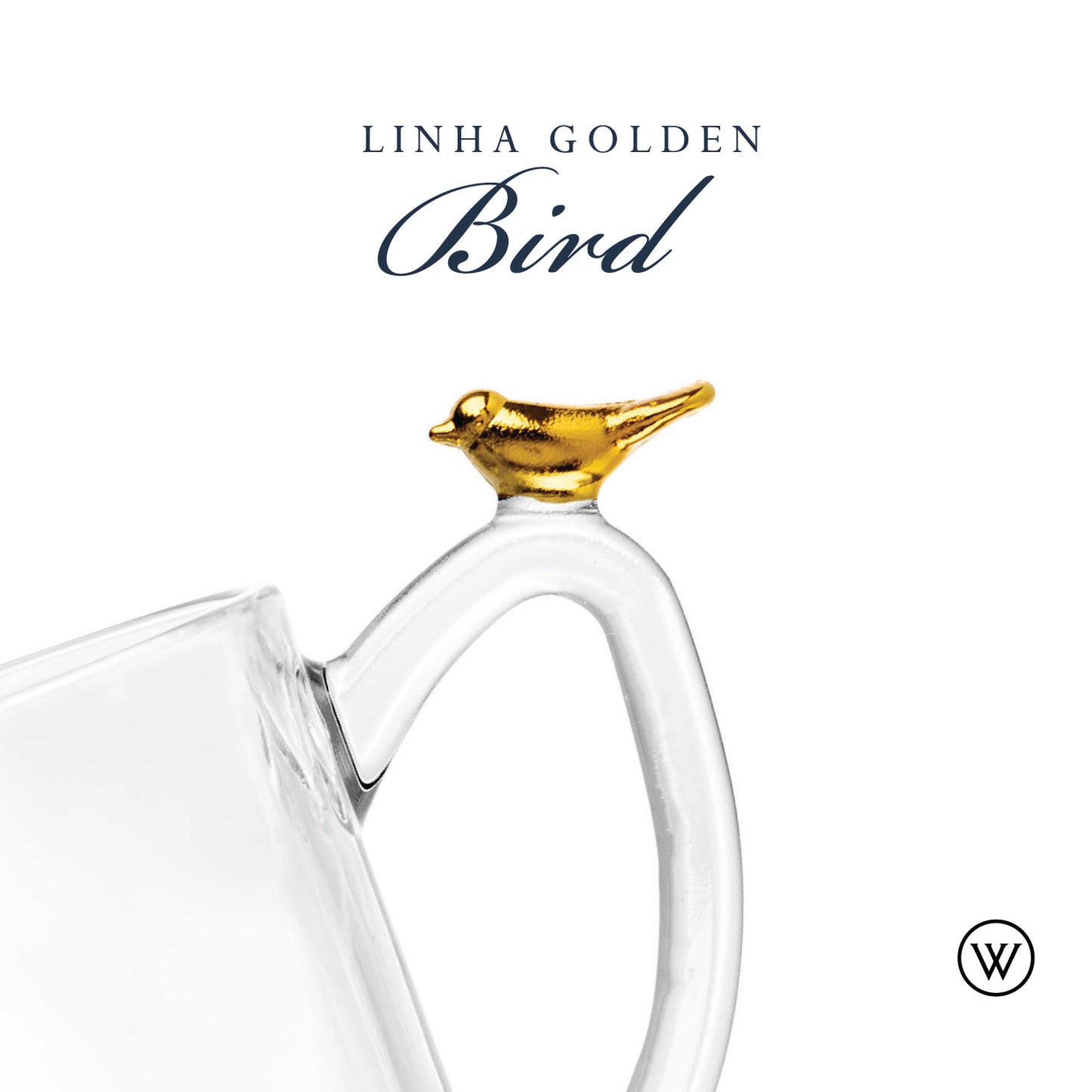 Leiteira Golden Bird 250ml Cristal Ecológico - Wolff