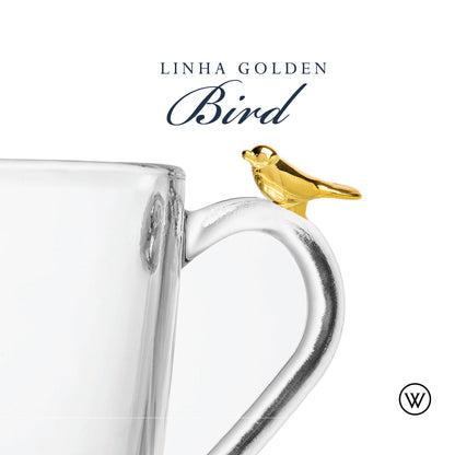 Caneca Golden Bird 300ml Cristal - Wolff