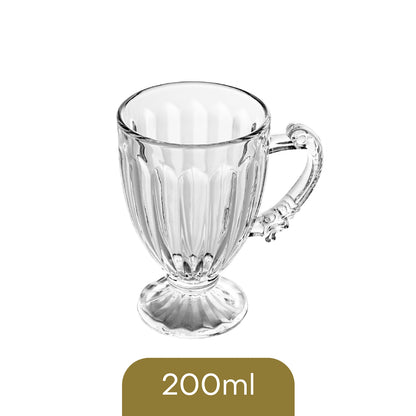 Xícara de Chá de Cristal com Pé Imperial 200ml - Lyor