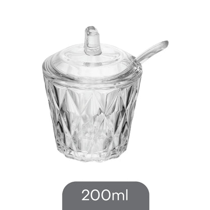 Açucareiro Diamond 11,00cm x 8,50cm x 10,50cm Cristal – Lyor