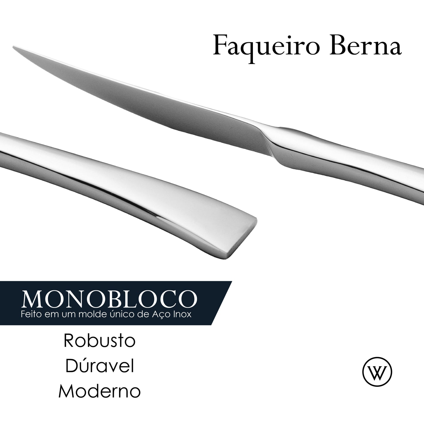 Faqueiro 30 Peças de Aço Inox Berna - Wolff