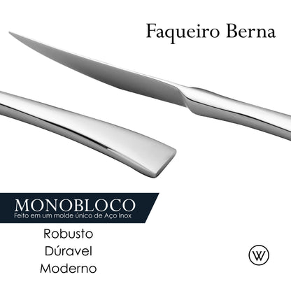 Faqueiro 30 Peças de Aço Inox Berna - Wolff