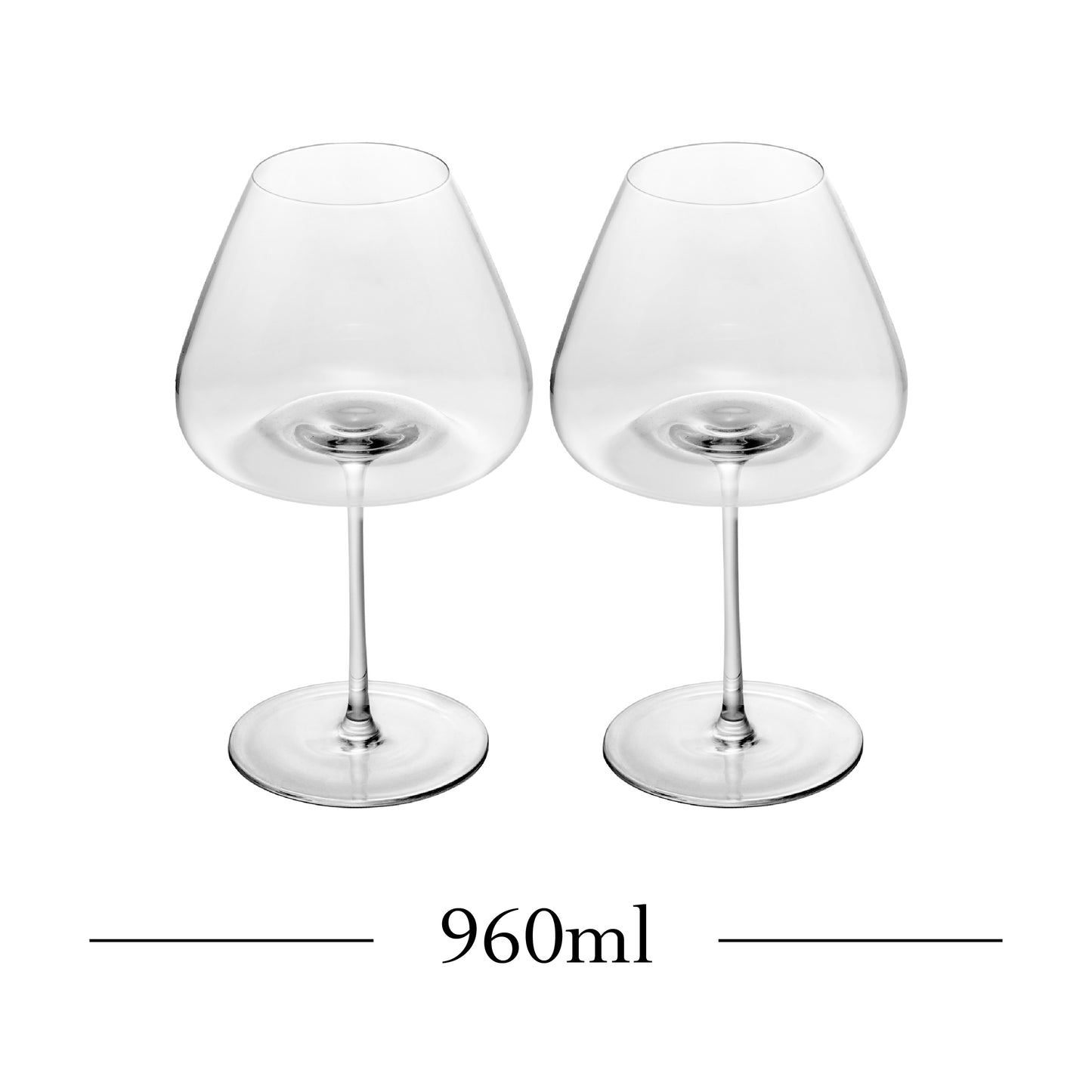 Conjunto 2 Taças de Vinho Audax Veritas 960ml Cristal Ecológico - Wolff