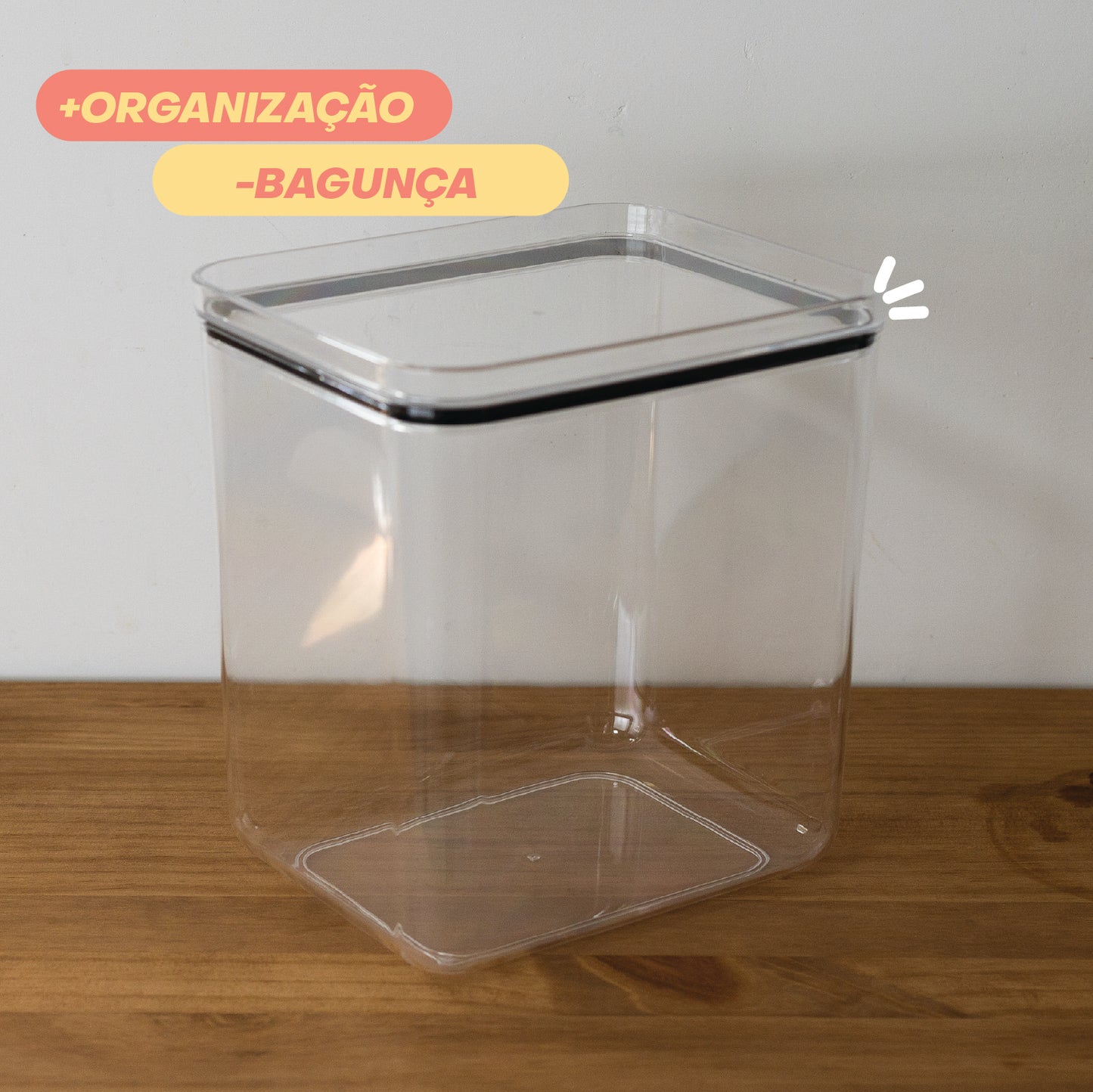 Pote Hermético de Poliestireno My Box 2,8L - Lyor