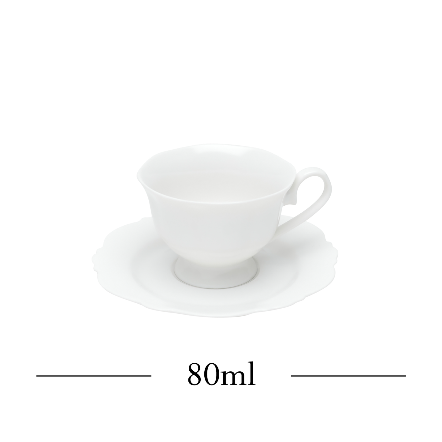 Conjunto 6 Xícaras Chá Maldivas 180ml Branca Porcelana - Wolff