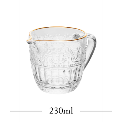 Leiteira Mauve com Fio de Ouro 230ml Cristal - Wolff