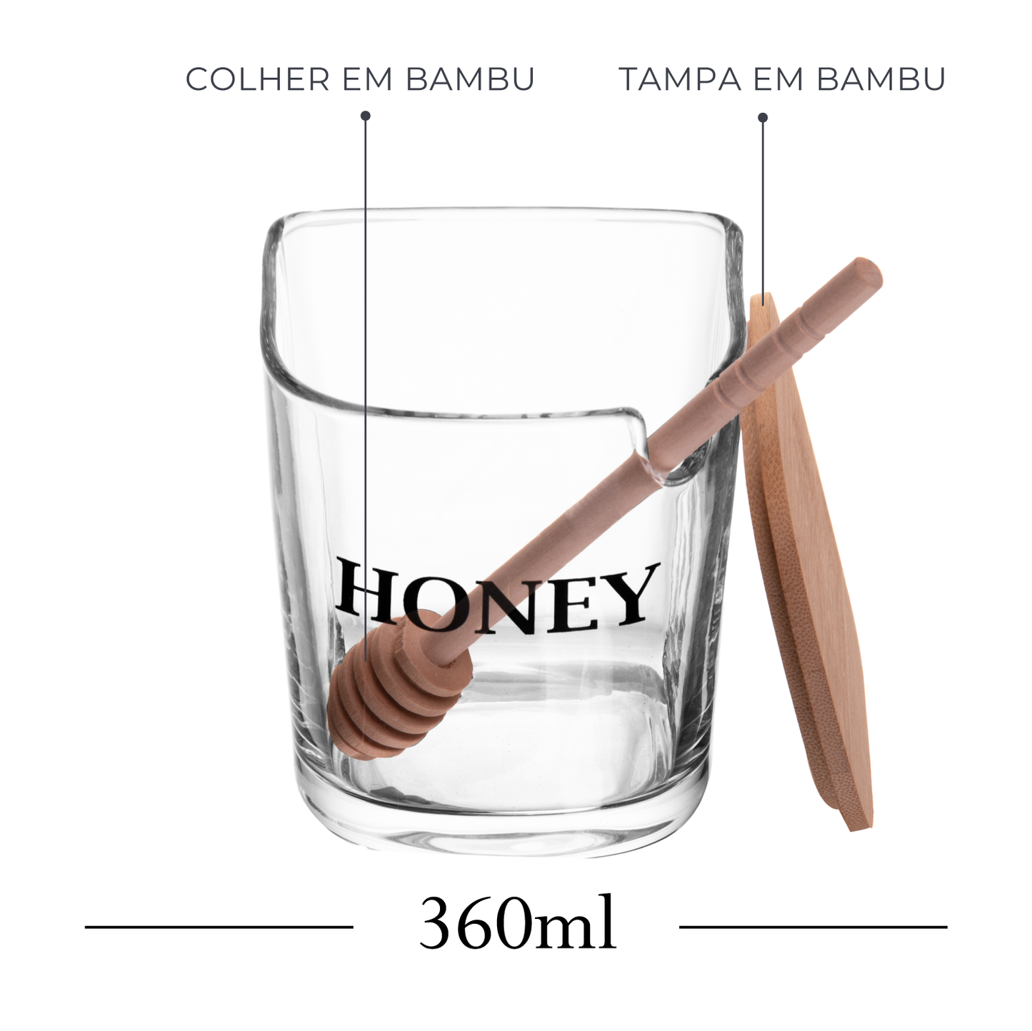 Açucareiro Basic 9cm x 11cm Vidro – Wolff