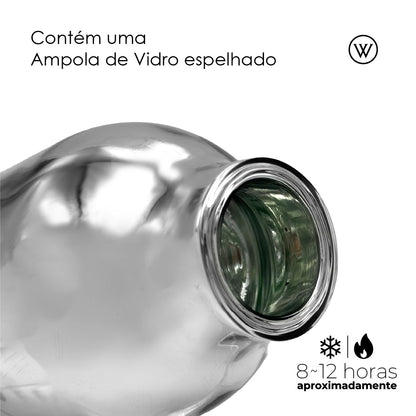 Garrafa Térmica de Plástico Grécia Branca 1L - Wolff