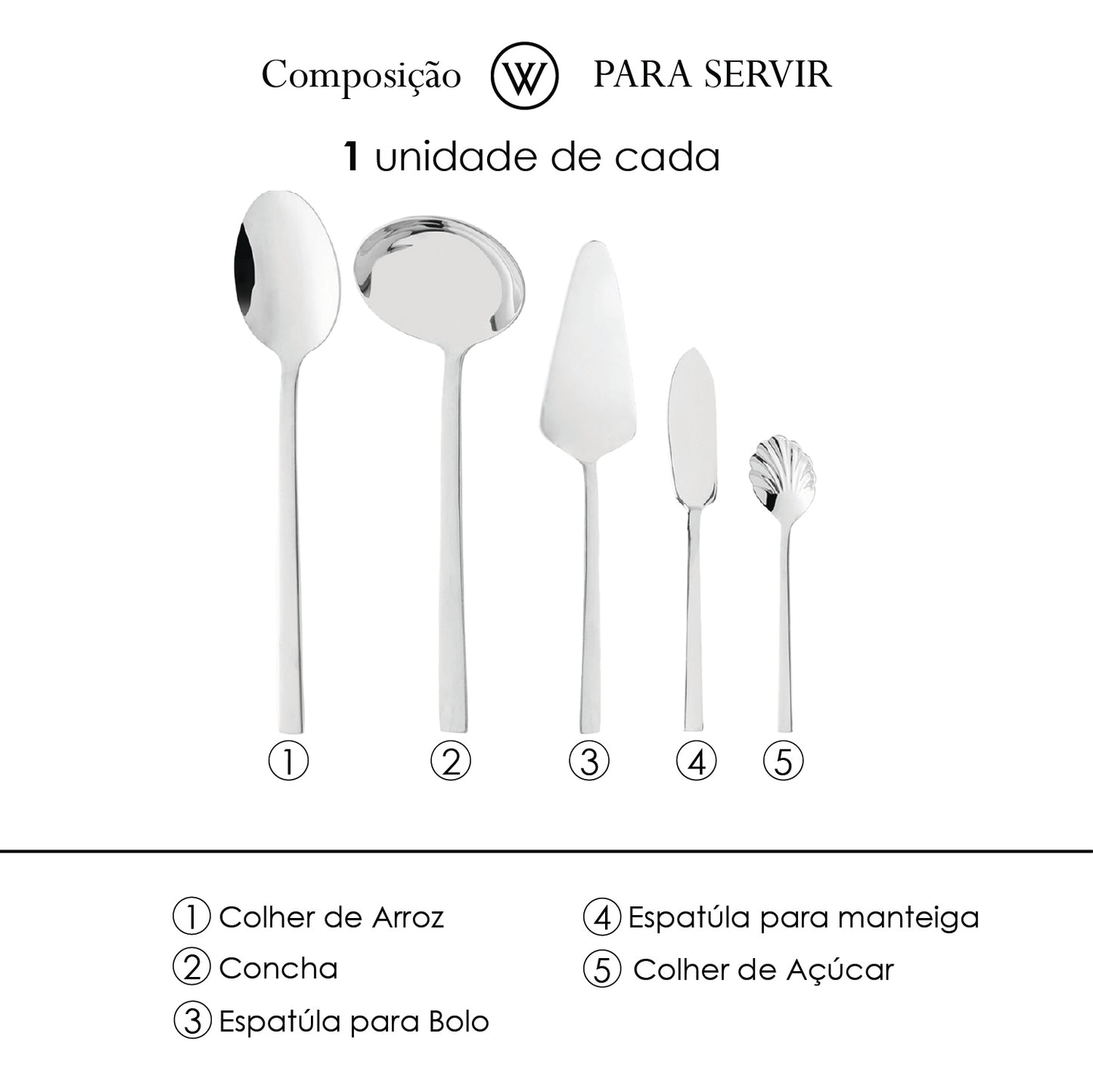 Faqueiro 25 Peças Firenze Aço Inox - Wolff