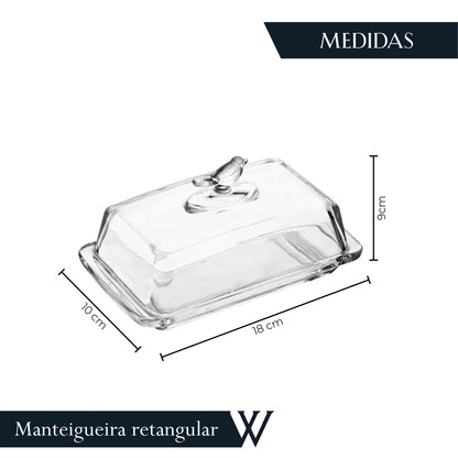 Manteigueira Bird Cristal Ecológico - Wolff