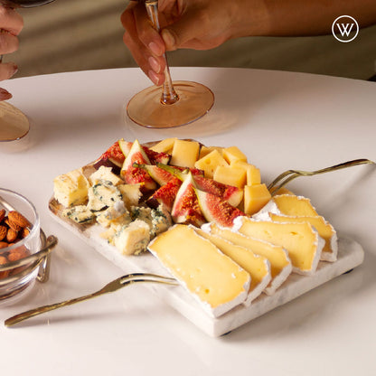 Conjunto 4 Garfos de Aço Inox para Aperitivo Dourado - Wolff