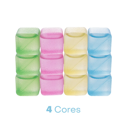Conjunto 12 Cubos de Gelo Reutilizável de Plástico Colorido 2,5cm - Lyor