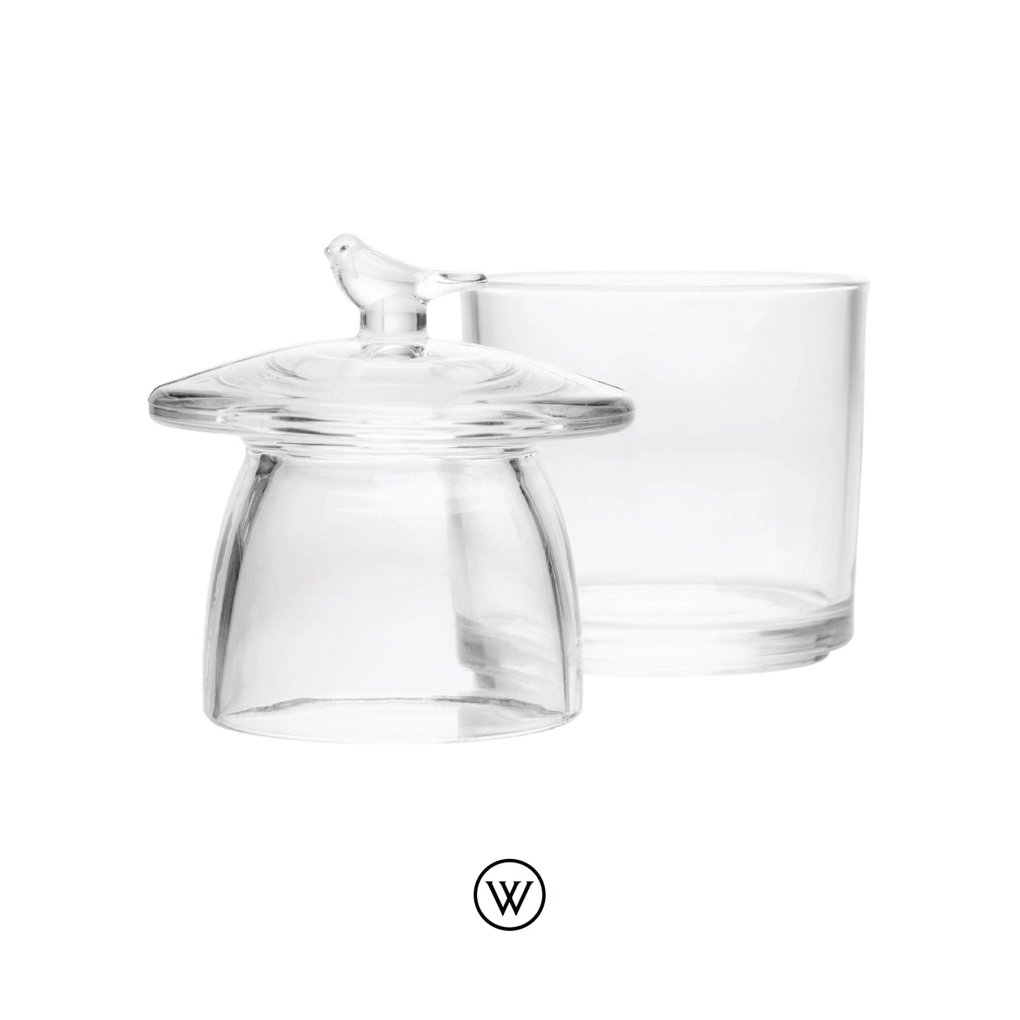 Manteigueira Francesa Bird Cristal Ecológico - Wolff