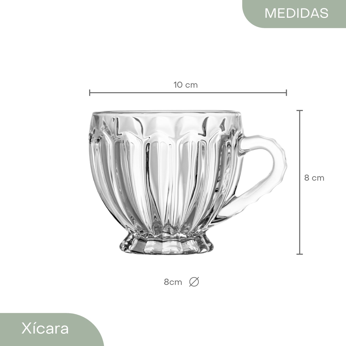 Xícara de Cristal Renaissance 200ml - Lyor