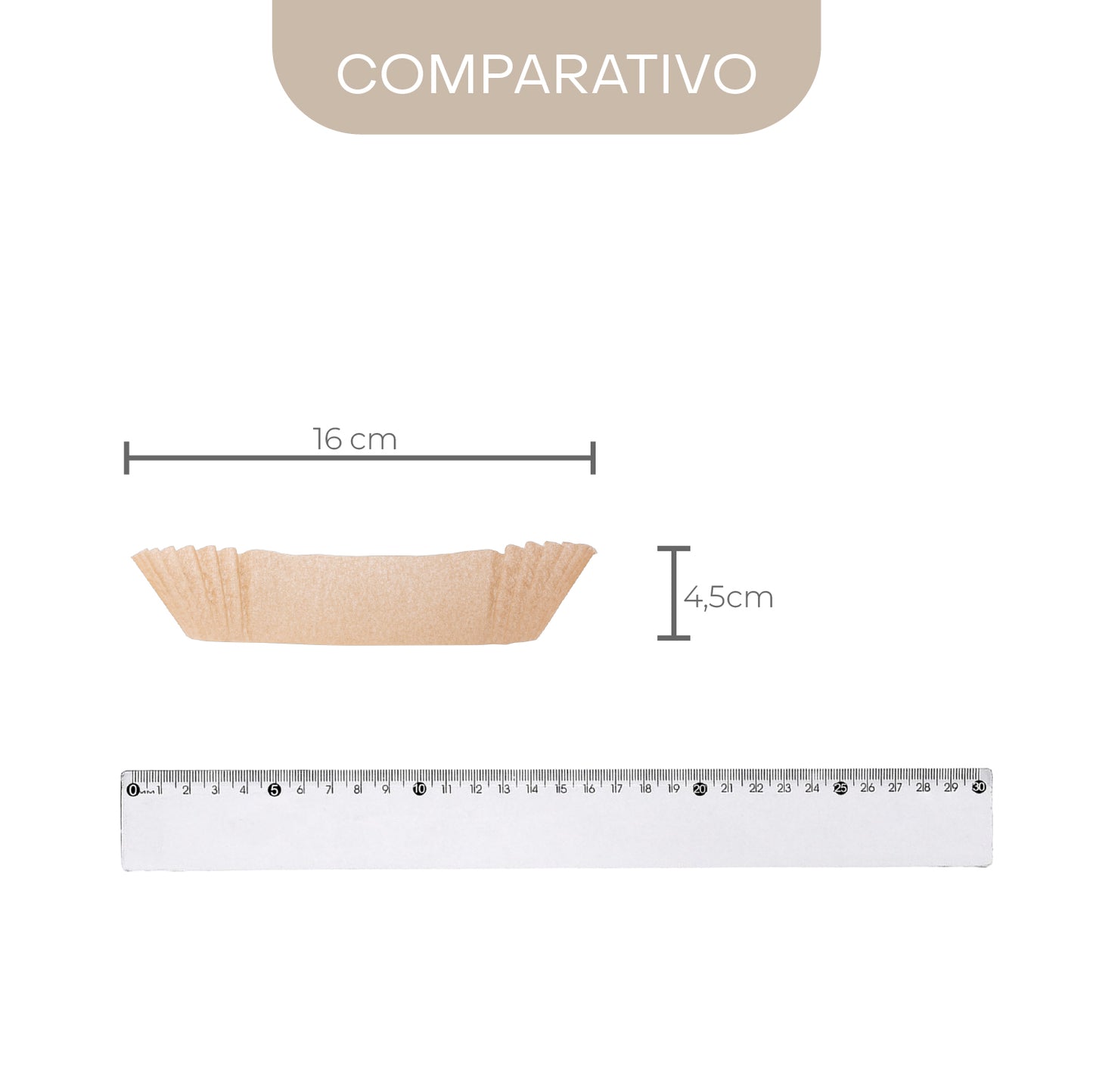Conjunto de 50 Formas de Papel Descartável para Air Fryer 16cm x 16cm x 4,5cm - Lyor