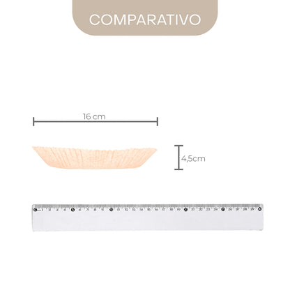Conjunto de 50 Formas de Papel Descartável para Air Fryer 16cm x 20cm x 4,5cm - Lyor