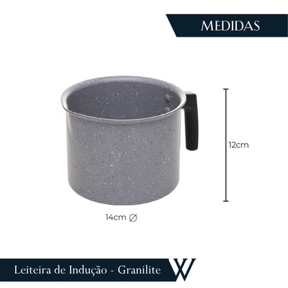 Leiteira de Indução em Alumínio com Revestimento Cerâmico - Wolff