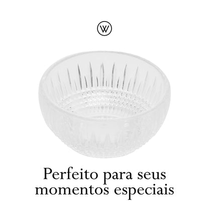 Conjunto 6 Bowls de Cristal Queen 11cm x 5cm - Wolff