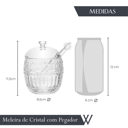 Meleira com pegador Mauve 8,5cm x 11cm Cristal - Wolff