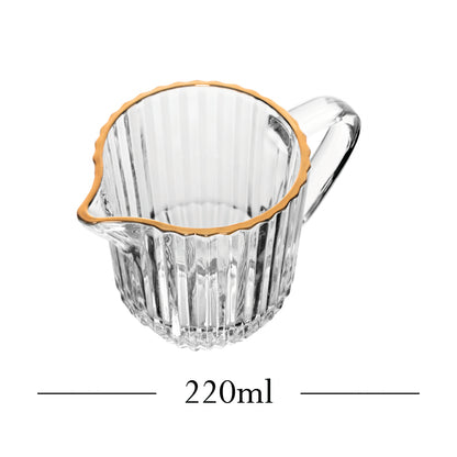 Leiteira de Cristal com Fio de Ouro Império 220ml - Wolff