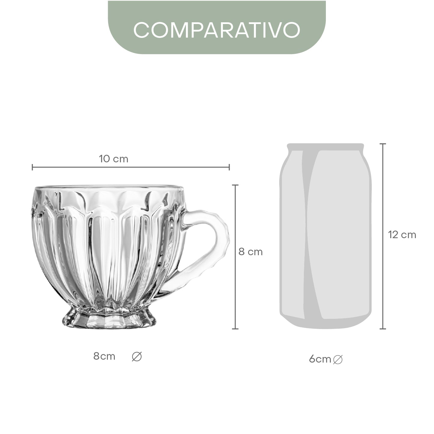 Xícara de Cristal Renaissance 200ml - Lyor