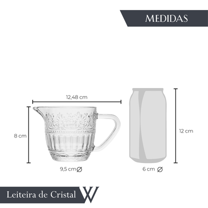 Leiteira Mauve 230ml Cristal - Wolff
