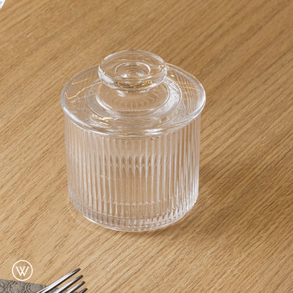 Manteigueira Francesa Lines 8,5cm x 10cm x 8,5cm Cristal Ecológico - Wolff