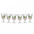 Conjunto 6 Taças de Cristal Palm Hand Painting 240ml - Lyor