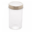 Pote de Vidro com Tampa em Acrílico Gastro Dourada 580ml- Lyor