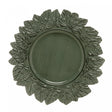 Sousplat de Plástico Platinado Garden Leaf Verde 35cm - Lyor