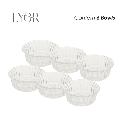 Conjunto 6 Bowls de Vidro Angel - Lyor