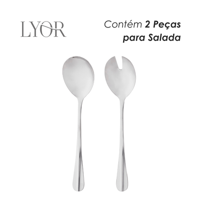 Conjunto 2 Peças para Salada de Aço Inox Positano - Lyor