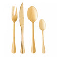 Faqueiro 24 Peças de Aço Inox Positano Dourado - Lyor