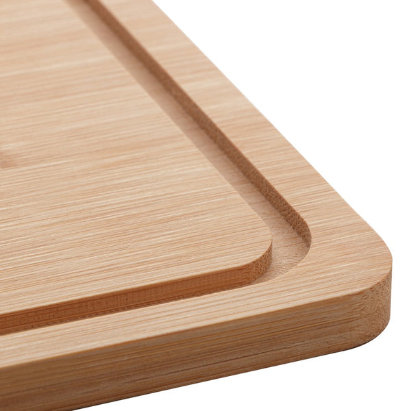 Queijeira Bambu com Tampa em Plástico 24cm x 18,5cm x 7,5cm - Lyor