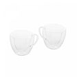 Conjunto 2 Xícaras de Chá Parede Dupla de Vidro Borossilicato Dupla Heart 230ml - Lyor