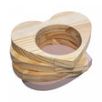 Cachepot de Madeira para Vaso de Plantas Rosa 17cm x 15cm x 7cm - Woodart