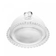 Queijeira de Cristal com Tampa Coração 19,5cm x 13cm - Lyor