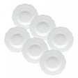 Conjunto 6 Pratos Fundos de Porcelana Maldivas Branco - Wolff