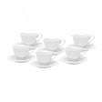 Conjunto 6 Xícaras Chá Maldivas 180ml Branca Porcelana - Wolff