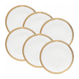 Conjunto 6 Pratos de Porcelana para Sobremesa Paddy 19cm - Wolff