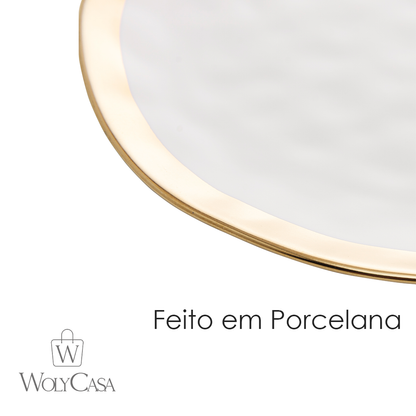 Prato para Sobremesa de Porcelana Dubai - Wolff