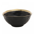 Bowl de Porcelana Dubai Preto e Dourado 7cm x 15,5cm - Wolff