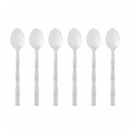 Conjunto 6 Colheres de Sobremesa de Aço Inox Bambu Elegant 15,2cm - Lyor