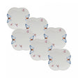 Conjunto 6 Pratos Rasos de Porcelana Borboletas 24cm - Wolff