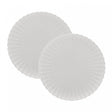 Conjunto 2 Pratos para Sobremesa de Porcelana Pétala Branco Matt 20cm - Wolff