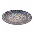 Prato para Sobremesa Andaluz 21cm Bege e Azul Porcelana - Wolff