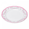 Prato Sobremesa Florescer 19,5cm Rosa Cerâmica - Wolff