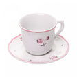 Xícara Café Florescer 90ml Rosa Cerâmica - Wolff